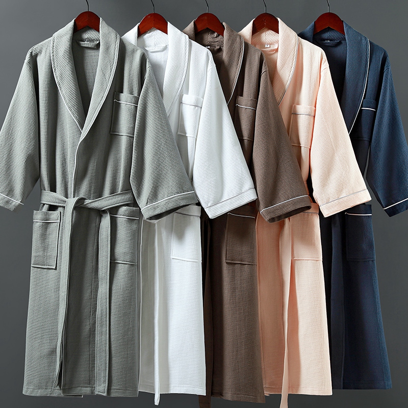 Liten våffelsjalkrage i 100 % bomull med passpoal badrock Liten våffelsjalkrage i 100 % bomull med passpoal badrock