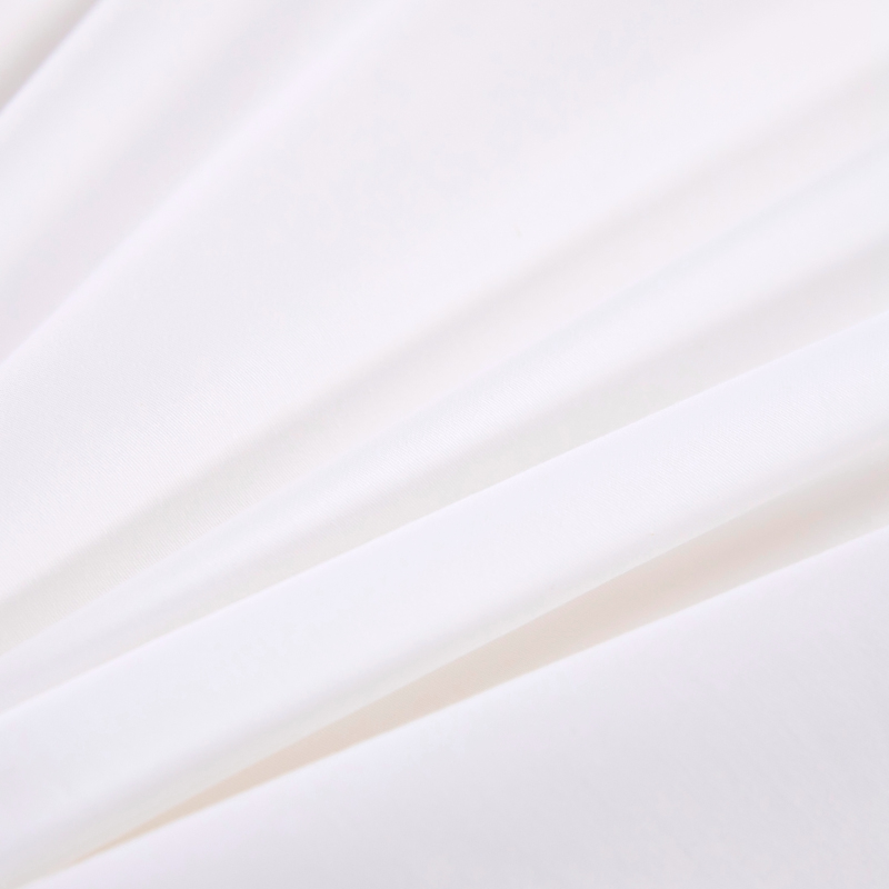 6080S 400TC 100% Bomull Satin Vanligt vitt hotellsängset 6080S 400TC 100% Bomull Satin Vanligt vitt hotellsängset