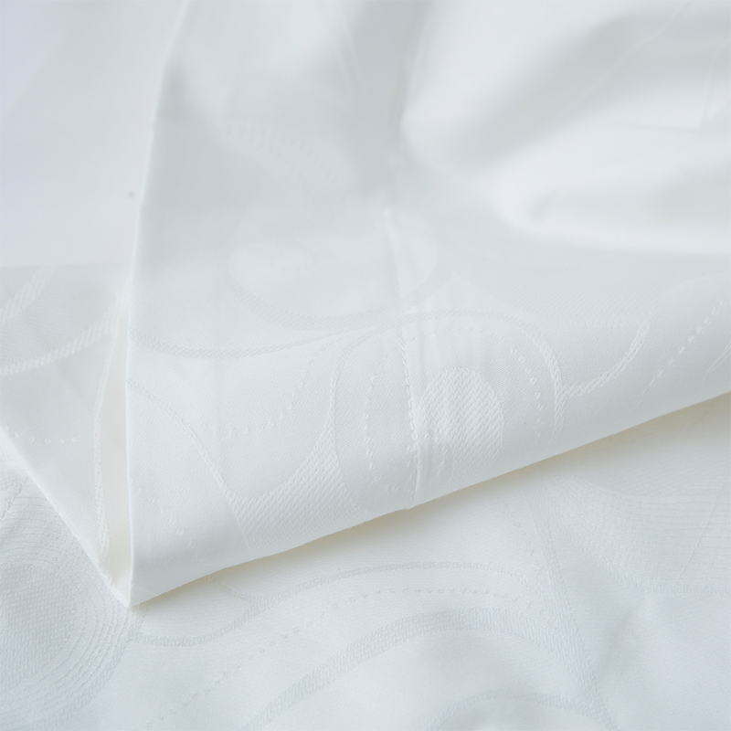 Ny Jacquard 100% Bomull Satin Vit Hotell Linne Sovrum Sängkläder Lakan Set Ny Jacquard 100% Bomull Satin Vit Hotell Linne Sovrum Sängkläder Lakan Set