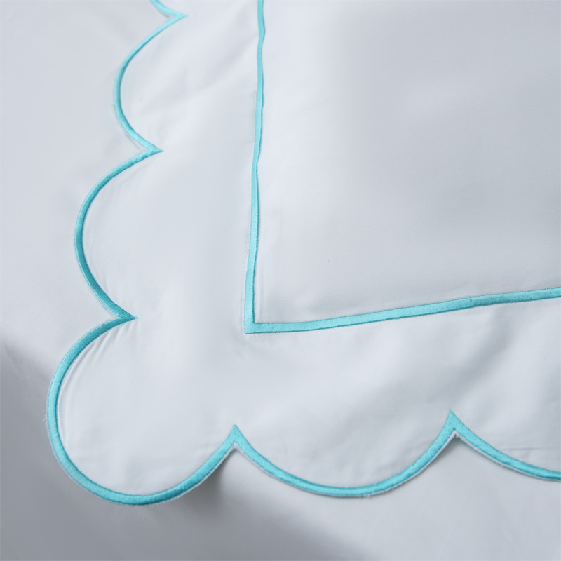 Nytt broderisnitt design 400TC bomull satin sängkläder set Nytt broderisnitt design 400TC bomull satin sängkläder set