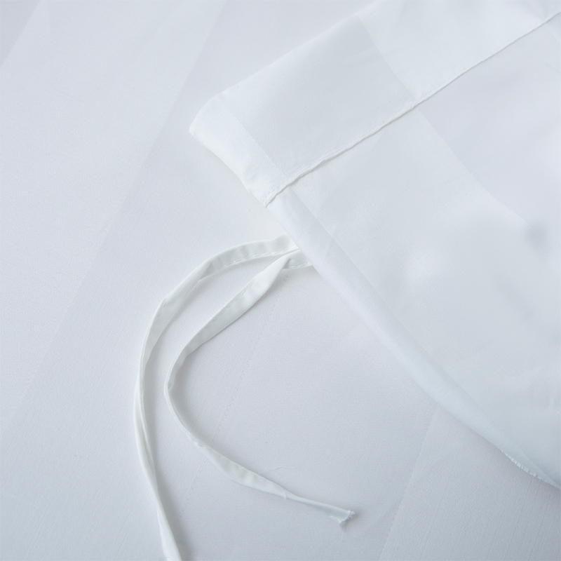 7 cm satin rand slät vit 750TC 100 % bomull för femstjärnigt hotellsängset 7 cm satin rand slät vit 750TC 100 % bomull för femstjärnigt hotellsängset