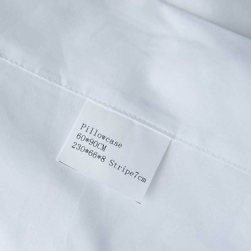 7 cm satin rand slät vit 750TC 100 % bomull för femstjärnigt hotellsängset 7 cm satin rand slät vit 750TC 100 % bomull för femstjärnigt hotellsängset