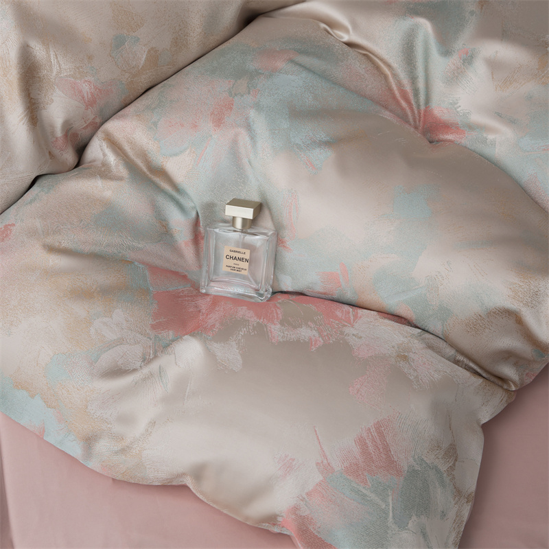 Impressionistiskt garnfärgat Jacquard 80S bomullssängset Impressionistiskt garnfärgat Jacquard 80S bomullssängset