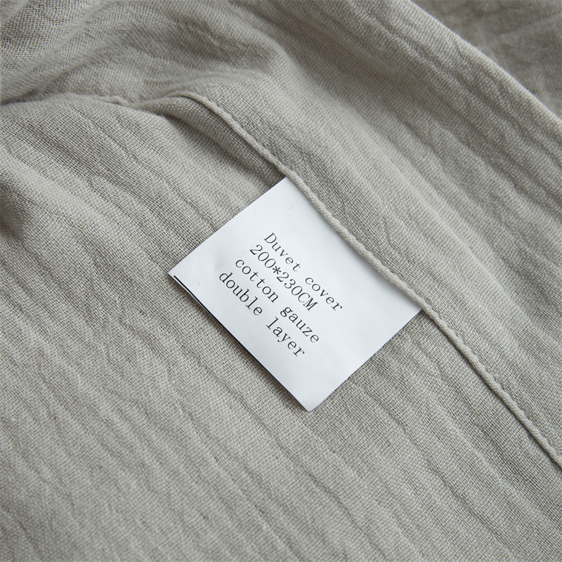 Dubbla lager gasväv 100 % bomullstyg Supermjukt sängset Dubbla lager gasväv 100 % bomullstyg Supermjukt sängset