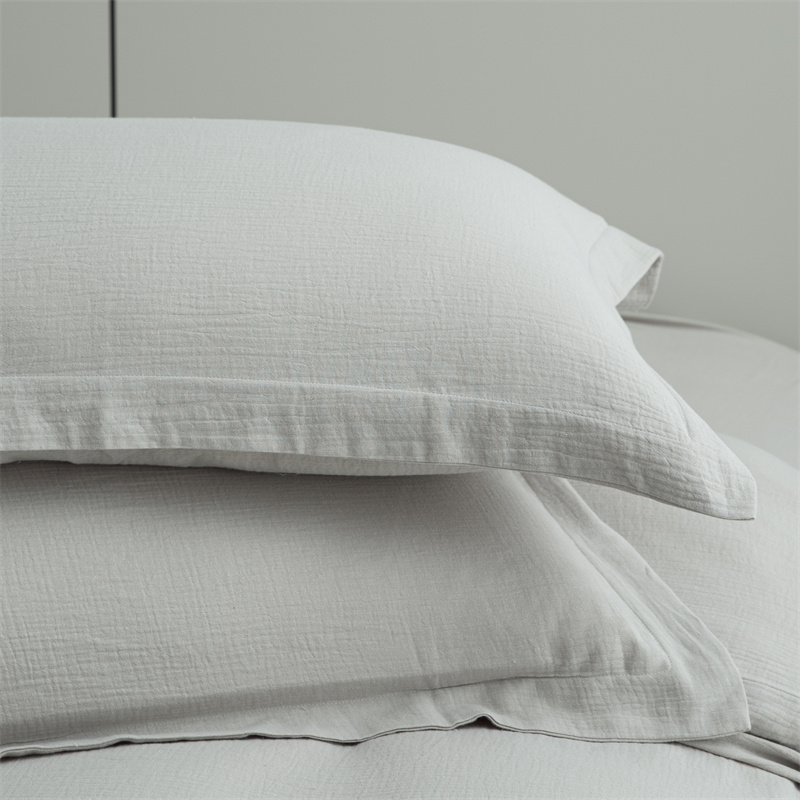 Dubbla lager gasväv 100 % bomullstyg Supermjukt sängset Dubbla lager gasväv 100 % bomullstyg Supermjukt sängset