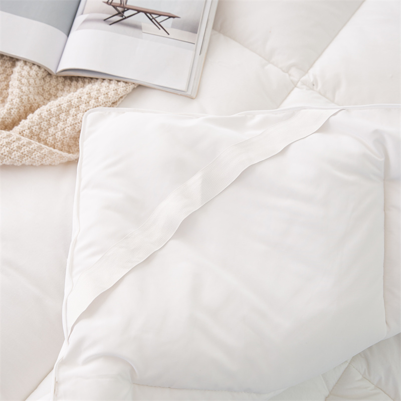 Dubbellagers Madrass Topper Med Dragkedja Kombinerad Microfiber Fyllning Madrass Topper Dubbellagers Madrass Topper Med Dragkedja Kombinerad Microfiber Fyllning Madrass Topper