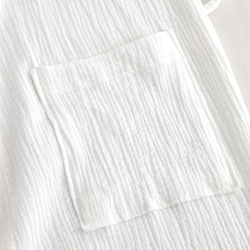 Dubbellagers Gaze Bomullstyg Sjalkrage Hotell Badrock Dubbellagers Gaze Bomullstyg Sjalkrage Hotell Badrock