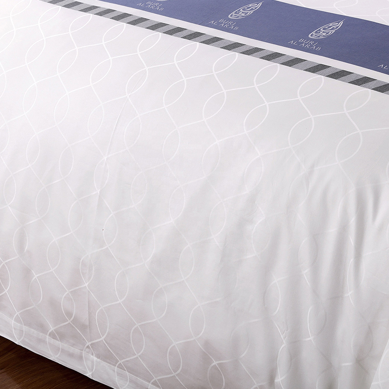 Garnfärgad anpassad logotyp 100% bomull sängkläder set Garnfärgad anpassad logotyp 100% bomull sängkläder set