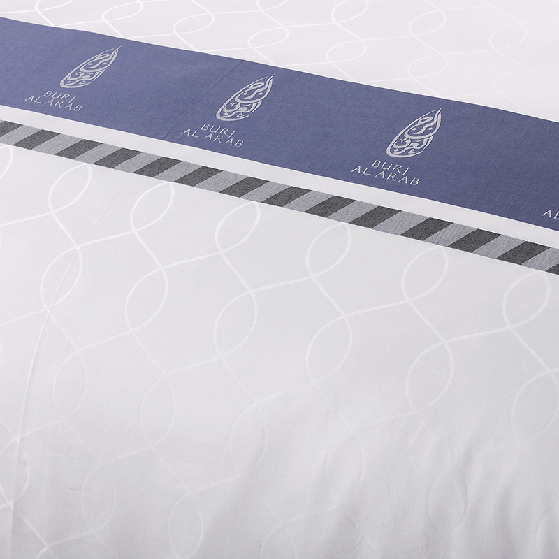 Garnfärgad anpassad logotyp 100% bomull sängkläder set Garnfärgad anpassad logotyp 100% bomull sängkläder set